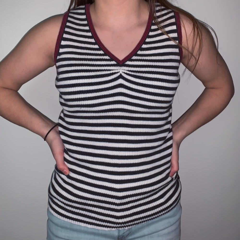 Tommy Hilfiger Blue & White Striped Tank